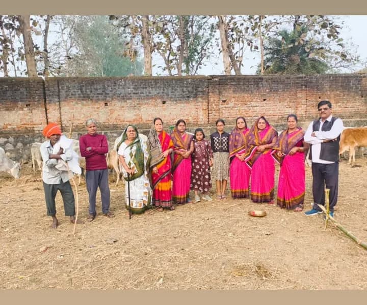 Members of the Foundation family together at the Goshala